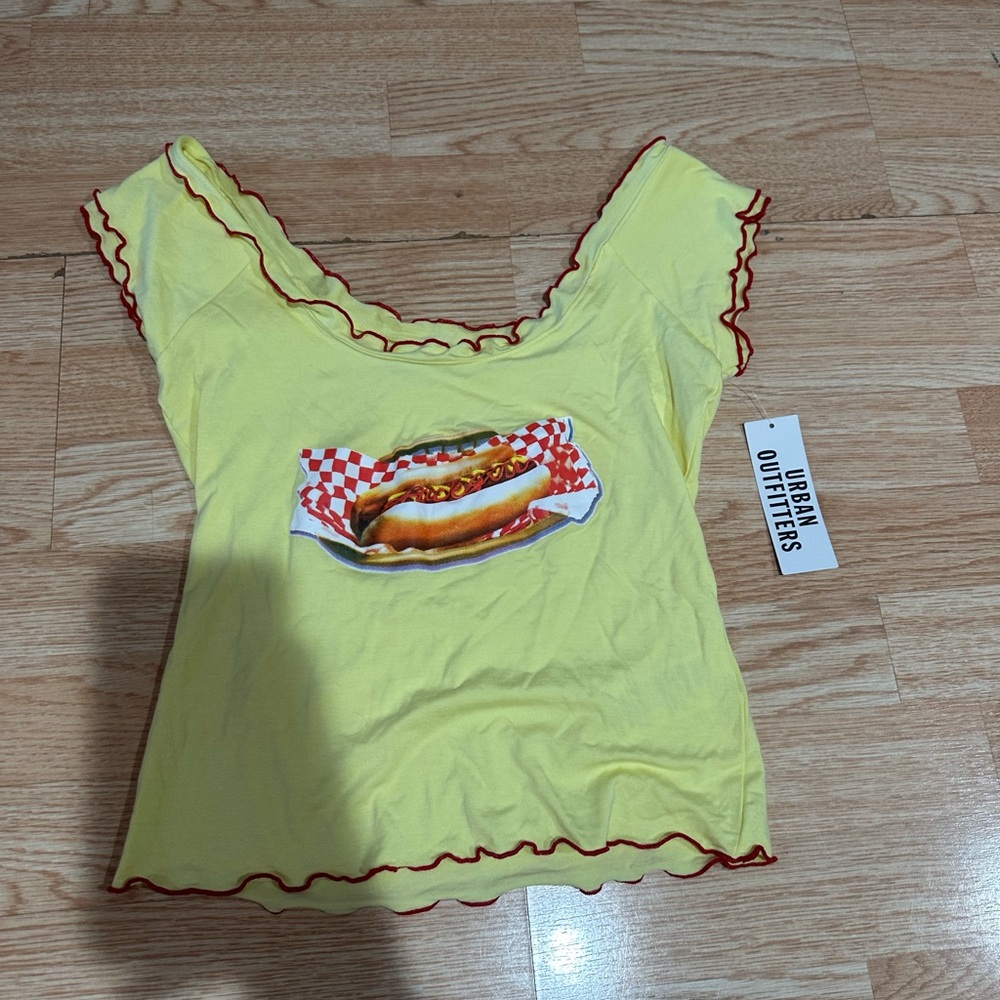 Urban Outfitters hotdog shirt
